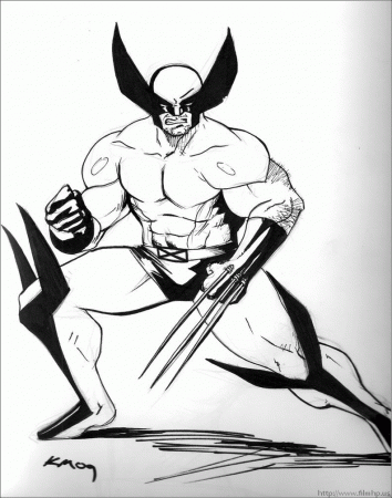 Wolverine Coloring Sheets Printable - Coloring Page