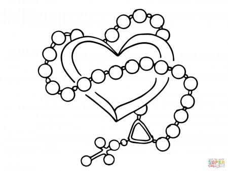 11 Pics of Rosary Coloring Pages - Rosary Beads Coloring Page ...