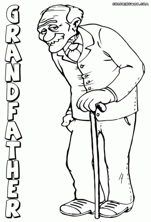 Grandfather coloring pages | Coloring pages to download and print