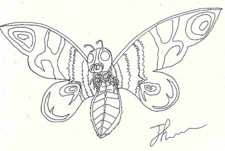Mothra Coloring Page