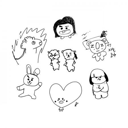 Bt21 Coloring Pages - Coloring Pages Kids 2019