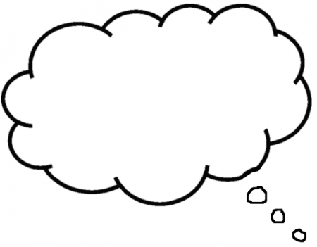 Stop trying to control your thoughts. | Thought bubbles, Balloon template,  Free clip art