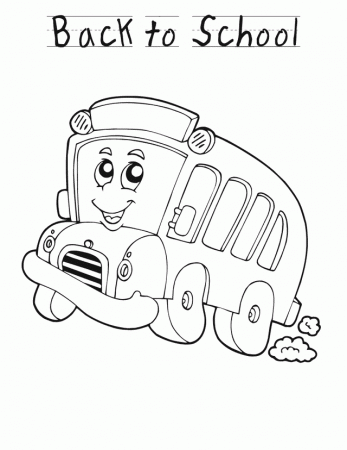 Preschool Back To School Activities | Back to school bus - Free Printable  Coloring Pag… | Preschool coloring pages, School coloring pages, Back to  school activities