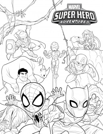 Marvel Heroes Coloring Pages (Page 1) - Line.17QQ.com