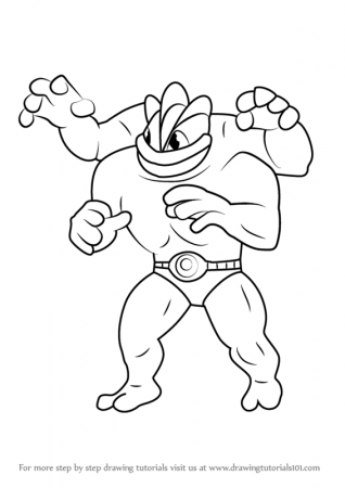 Pokemon Machamp Coloring Pages Printable (Page 1) - Line.17QQ.com