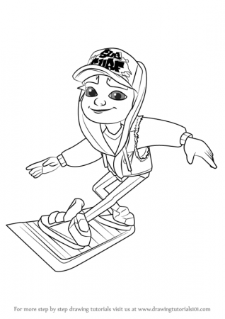 Subway surfer coloring pages