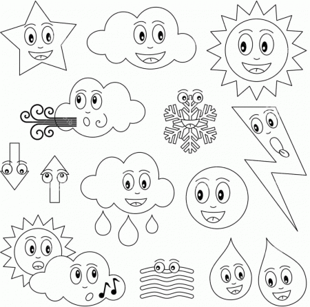 Coloring Pages Weather Preschool - High Quality Coloring Pages
