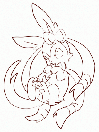 Pokemon Coloring Pages Sylveon - High Quality Coloring Pages