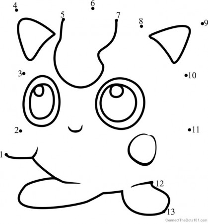 Download or print Jigglypuff Pokemon GO dot to dot printable worksheet from  Video-Games,Pokémon-GO connec… | Pokemon coloring pages, Pokemon coloring,  Pokemon craft