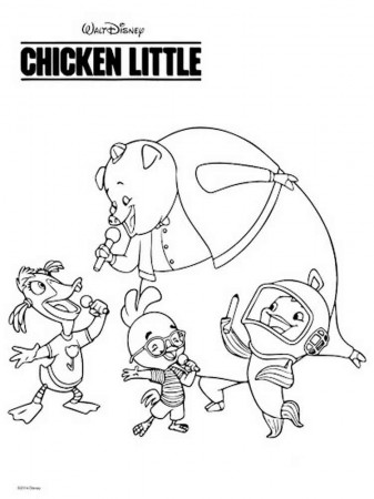 Chicken Little coloring pages