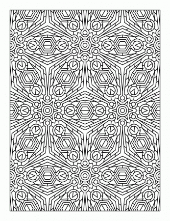 Advanced Adult Coloring Book Page