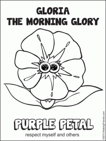 Purple Petal - Gloria the Morning Glory - MakingFriends