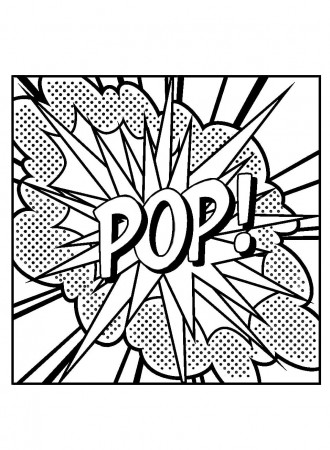 Adult Coloring Page: Pop Art | 50 Printable Adult Coloring Pages That Will  Help You De-Stress | POPSUGAR Smart Living Photo 51