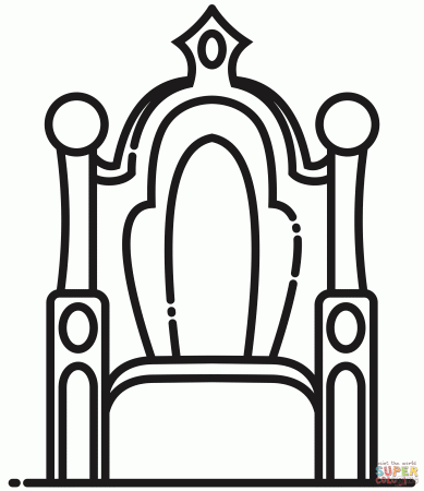 Throne coloring page | Free Printable Coloring Pages