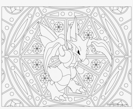 123 Scyther Pokemon Coloring Page - Adult Coloring Pages Pokemon - Free  Transparent PNG Download - PNGkey