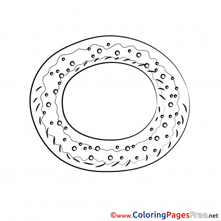 Bagel Coloring Sheets download free