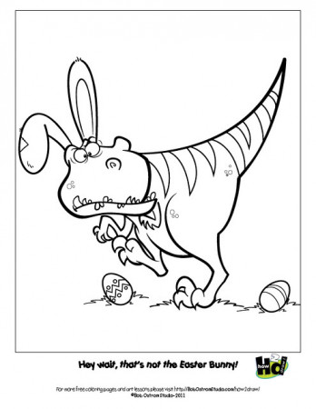 Easter Dinosaur | Dinosaur coloring page | bob Ostrom | Flickr