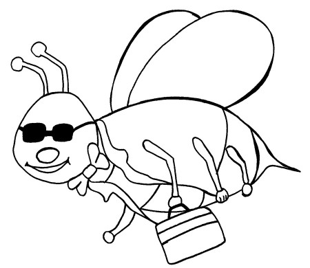 Printable Bumble Bee Coloring Pages For Kids