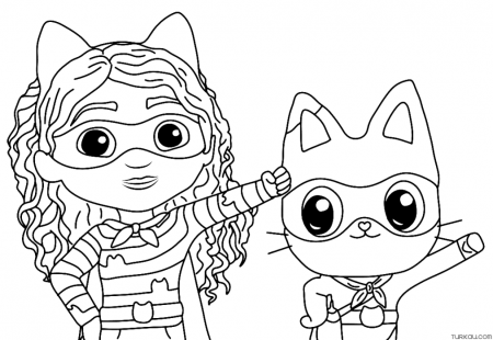 Gabby's Dollhouse Coloring Page » Turkau