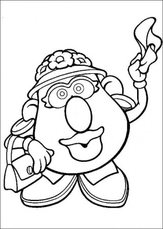 Mrs. Potato Head Printable Coloring Page - Free Printable Coloring Pages  for Kids