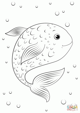 Cartoon Fish coloring page | Free Printable Coloring Pages