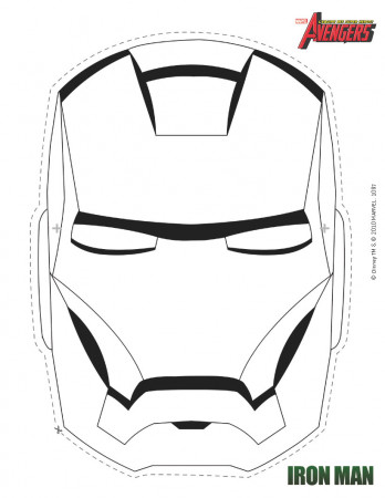 Iron Man Mask Coloring - Get Coloring Pages