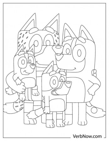 Free BLUEY Coloring Pages & Book for Download (Printable PDF) - VerbNow