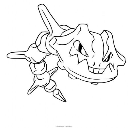 Steelix from the second generation of the Pokémon coloring page