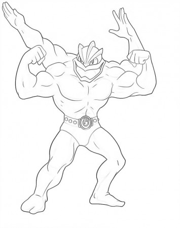 Machamp Coloring Pages - Free Printable Coloring Pages for Kids