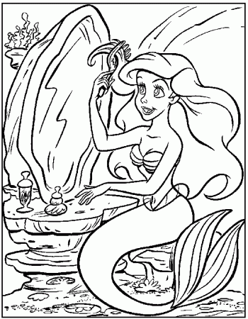 Little Mermaid - Coloring Pages for Kids and for Adults