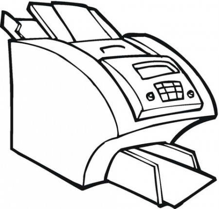 Big Printer For The Office coloring page | Free Printable Coloring Pages