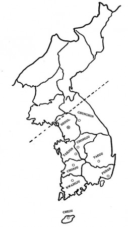 North Korea Map Coloring Pages - Learny Kids