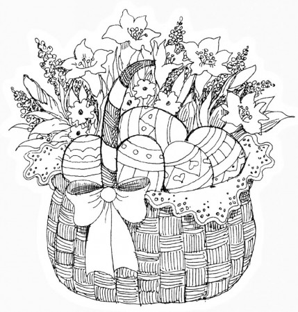 Easter Coloring Pages for Adults | 101 Coloring