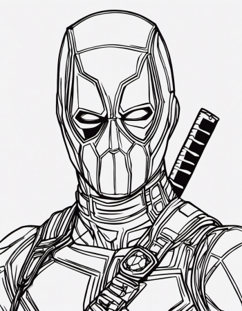 Best Free Deadpool Coloring Pages 2023