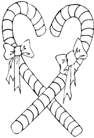 Candy Cane Heart Coloring Pages - Get ...