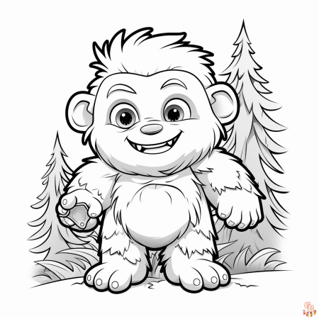 Printable Yeti Coloring Pages Free For ...