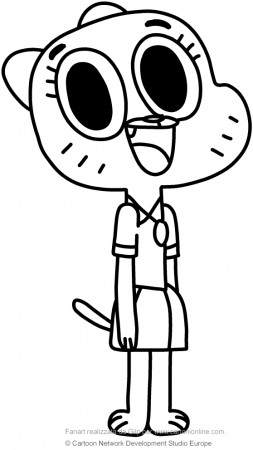 Nicole Watterson (The amazing world of Gumball) coloring pages