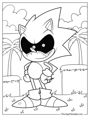 20 Sonic Exe Coloring Pages (Free PDF ...