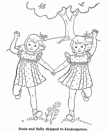 BlueBonkers: Girl Coloring Pages ...