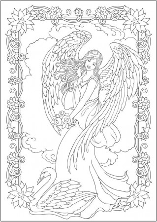 Creative Haven ELEGANT ANGELS Coloring ...