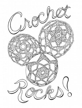 Crochet Rocks Coloring Page ...