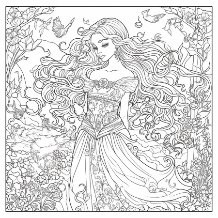 AI Midjourney Prompt for Coloring Page ...