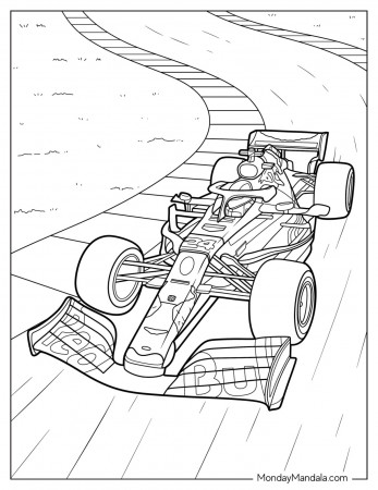 20 F1 Coloring Pages (Free PDF Printables)