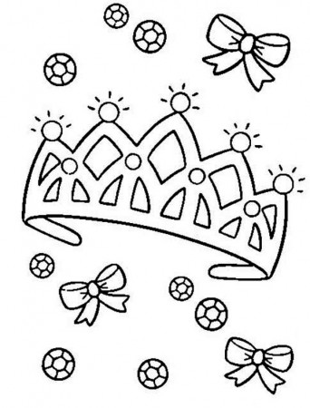 Princess Tiara Coloring, tiara coloring page coloring pages for ...