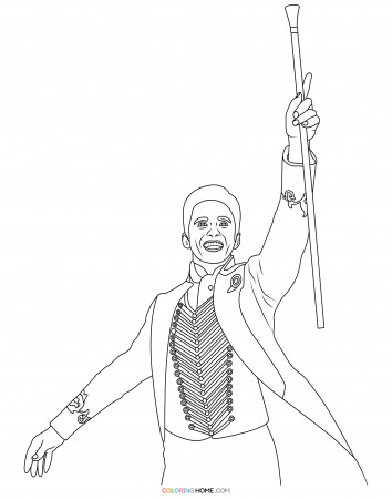 The Greatest Showman coloring page