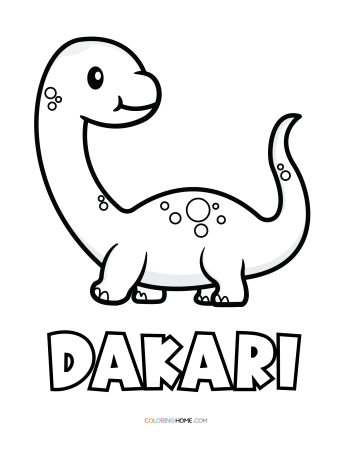 Dakari dinosaur coloring page