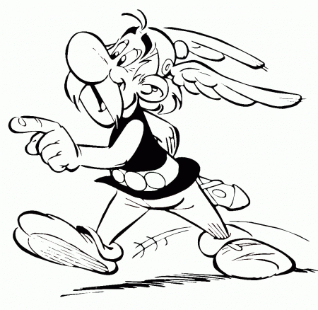Asterix Cartoon Coloring Pages For Kids