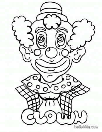 CIRCUS coloring pages - Clown