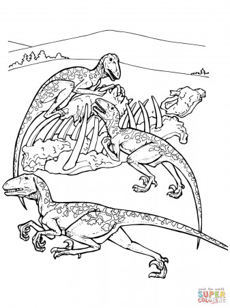 Deinonychus Coloring Page