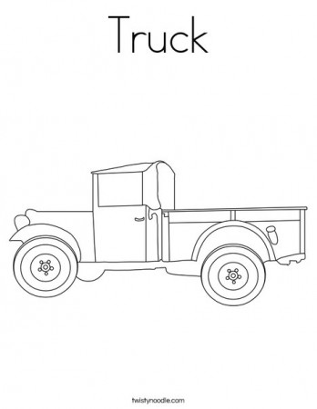 Truck Coloring Page - Twisty Noodle